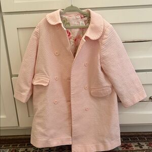 Janie & Jack Pink Quilted Kids Coat